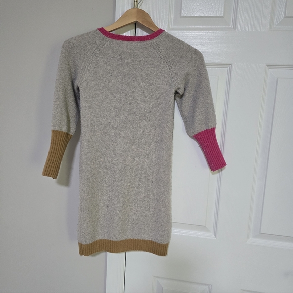 Deux par Deux Gray Dress with Pink and Brown Accents - Picture 6 of 9